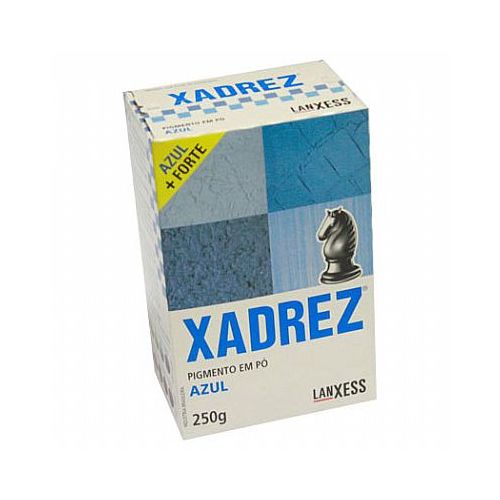 Corante Pigmento em Pó Xadrez para Cimento e Cal 500g Azul Lanxess
