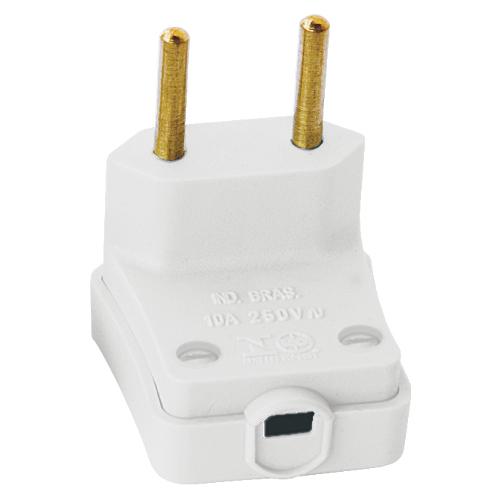 Perlex PINO MACHO GIGANTE 2P - BRANCO 10A 2054 - PERLEX